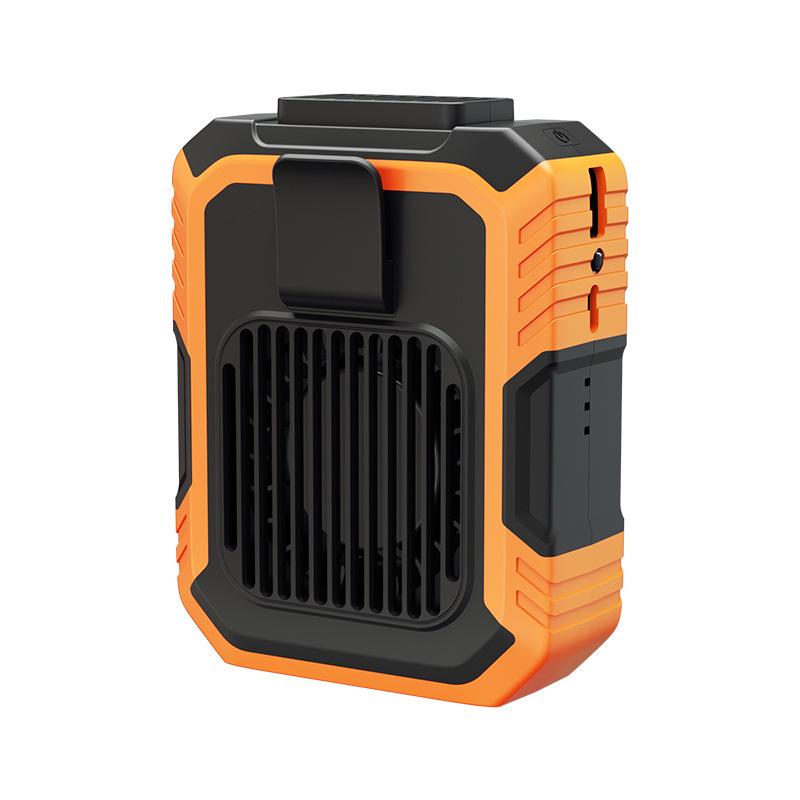 Portable Waist/Neck/Handheld Fan - USB Rechargeable, Clip-On, Ideal for Outdoor and Construction Site Use