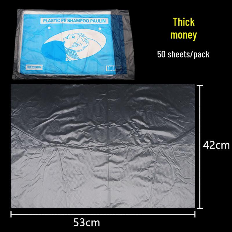 Waterproof Disposable Shampoo and Rinse Pad Cape for Salon Use