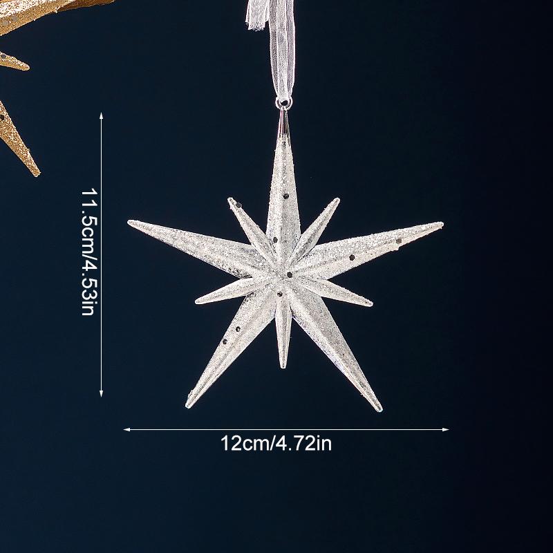 

1 шт. Многоразовое использование Новогодний акриловый подарок Рождественский DIY Подвесной Фестивальный Декор Свадебный Подвес B серебряный