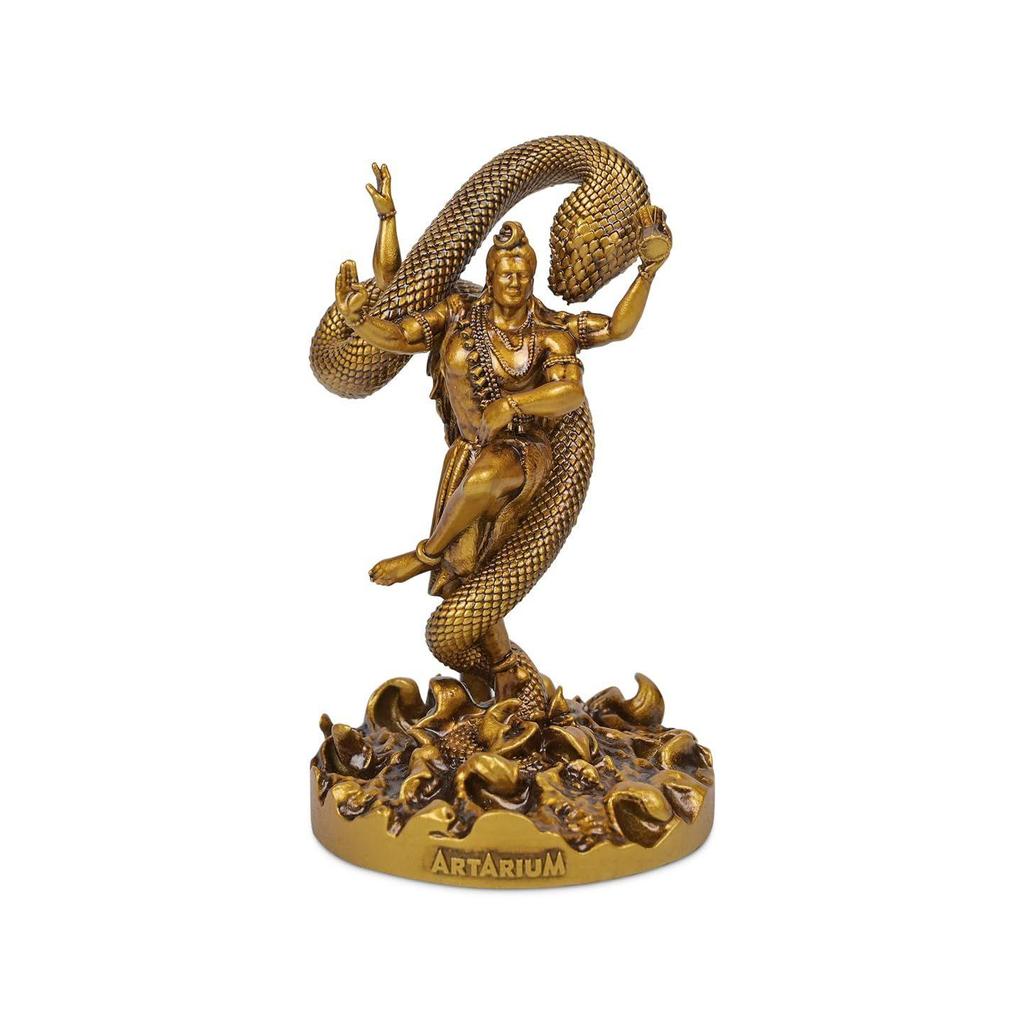 Mystical Shiva Idol Dancing Shivji Statue Handcrafted Shankar Bhagwaan Idol Bholenath Murti Mahadev Statue for Car Dashboard Home Decor Temple