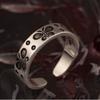 Yintai Feigu Distressed Vintage Butterfly Ring In Thai Silver for Women and Men