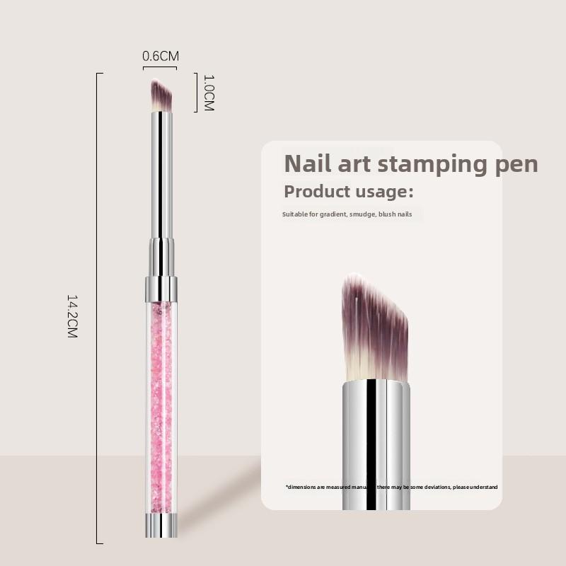 Nail art gradient pen smudge pen Nail art tool beginner nail gel pen oblique painting pen