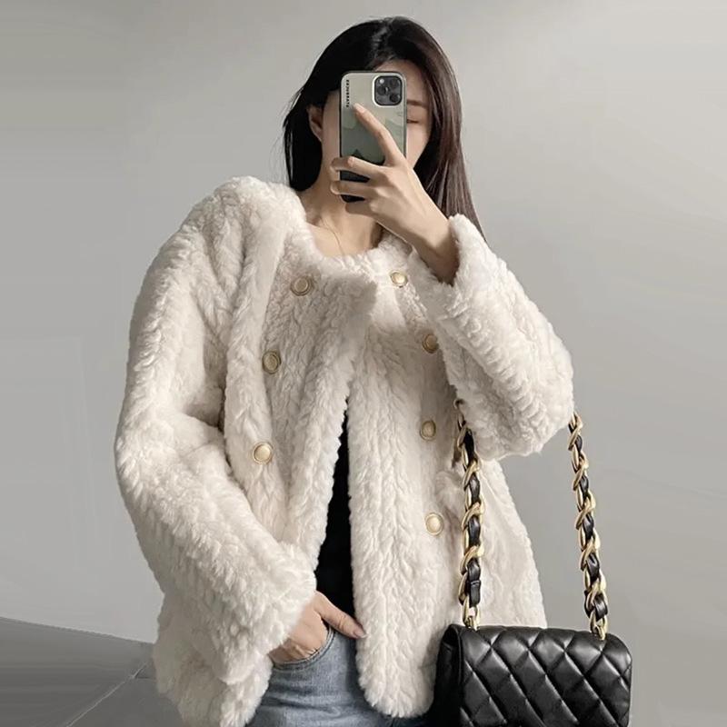 Coat for Women Cotton Plush Autumn Winter Thickened Fleece Sweatshirt Oversize Casual Coat Jacket