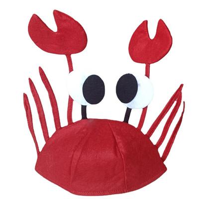 Sombrero de cangrejo langosta roja, animal marino, divertido regalo de Navidad, accesorio de disfraz, gorra, accesorios de actuación