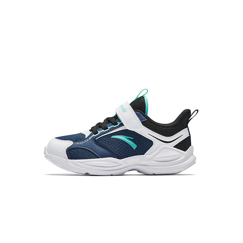 Anta Kids Synthetic Leather Fabric Trendy Fashion Comfortable Versatile Breathable Lightweight Shock Absorbing Low Top Running Shoes A12519933
