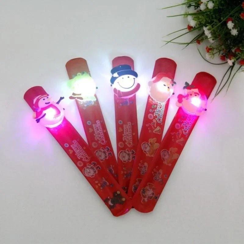 2 Stücke Neue Weihnachtsdekorationen Kinder Glow Schläger Party Dekorationen Kinderspielzeug Armband Schläger Zufälliger Stil