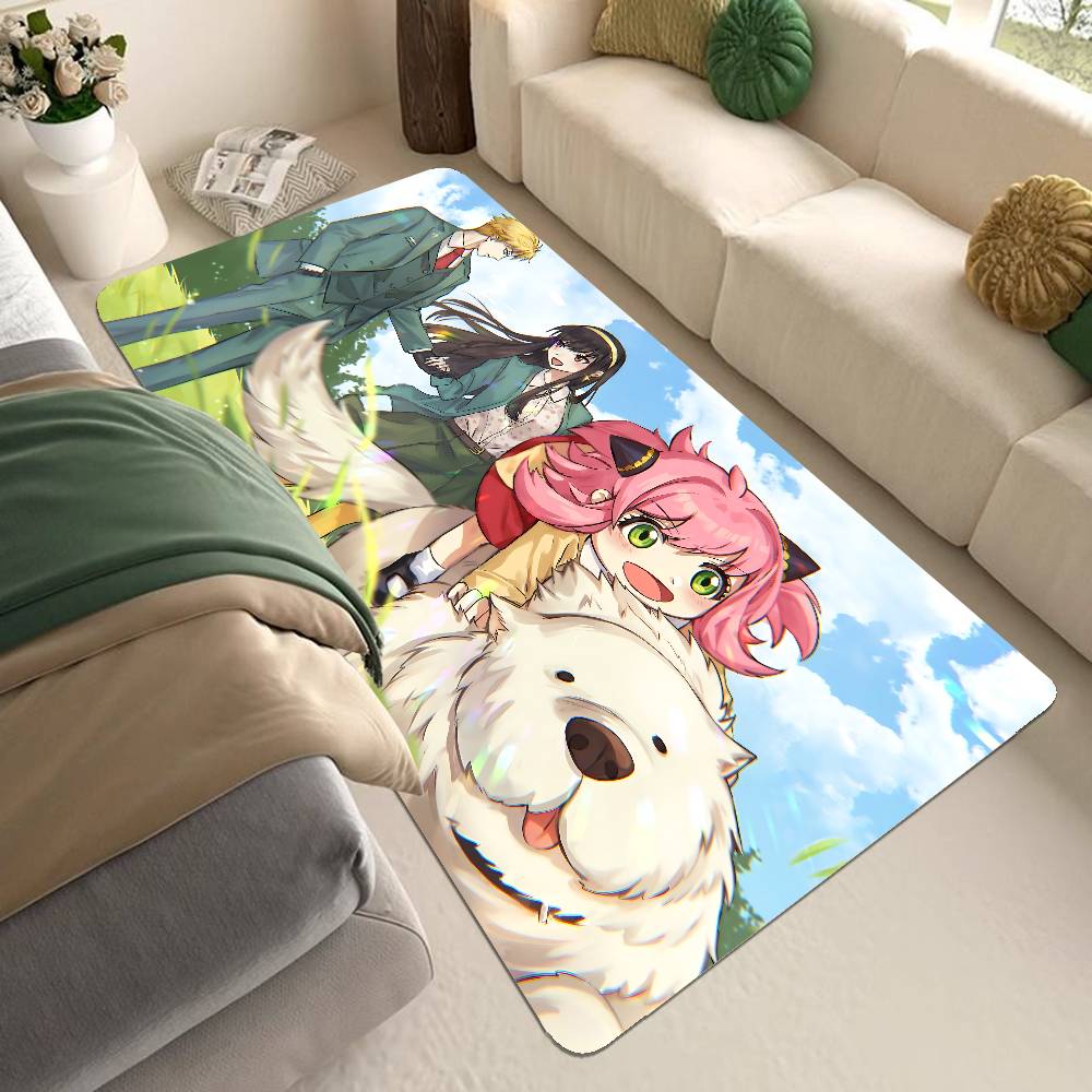 Comedy Anime Spy X Family Kitchen Mat Kids Room Bedroom Decoration Balcony Anti-Slip Doormat Living Room Alfombra