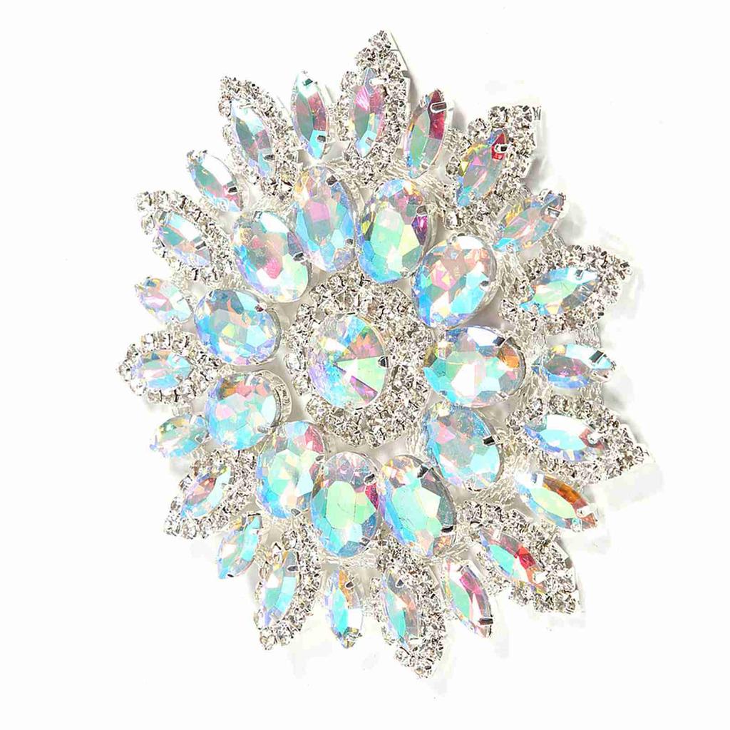 Kristallglas-Strasssteine, Dekoration, DIY-Kleidung, Schmuckzubehör(AB Farbe Silberbasis)