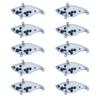 15Pc Lure Blanks Clear Baits Blanks 7.3cm Topwater DIY Lures Unpainted Swimbait Crankbait Set for Salmon Trout