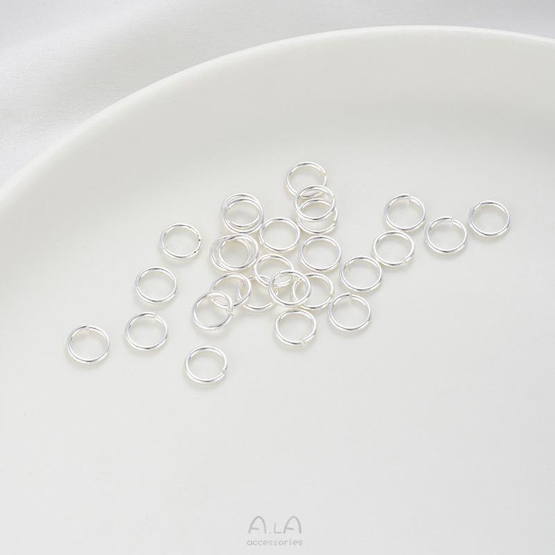 

Durable Copper-Plated 925 Silver Open Jump Ring for DIY Bracelets & Earrings 6mm x 1.0mm Open Ring Pack [20 pcs]