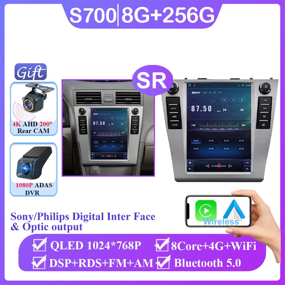 Android 14 9.7 Inch NO 2din Carplay Android Auto For Toyota Camry 6 XV 40 50 2006 - 2011 Car Radio Multimedia Player Navigation