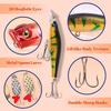 Christmas Fishing Bait Hooks Advent Calendar 24 Days Fishing Lures Set Calendar Box Festival Theme Xmas Surprise Gift for Fisher