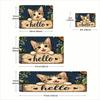 1Pcs Anti Fatigue Kitchen Rugs,  Cute Cat Hello  Print Waterproof Non-Slip Thick Cushioned Kitchen Mat Heavy Duty Comfort Standing Mat for Kitchen