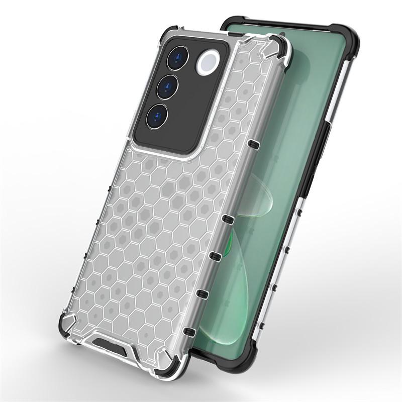 Pro pouzdro Vivo V27 Pro Kryt Vivo V27E V23 V25 V27 Pro Armor PC Nárazuvzdorný Měkký Silikonový Ochranný Kryt Zadní Strany Telefonu Vivo V27 Pro