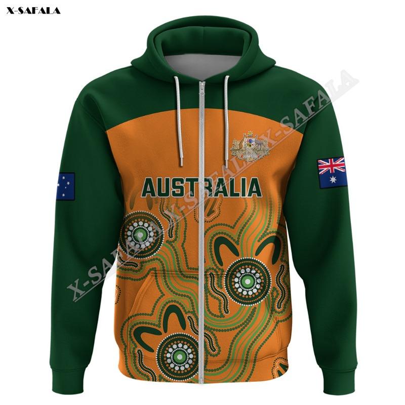 

Australia Rugby 2023 Go Wallabies 3D Full Print Zipper Zip Hoodie Men s Adult Outwear Shirt Pullover