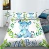 Cartoon Animal Series Bedding Three-Piece Polyester Dinosaur Digital Printing