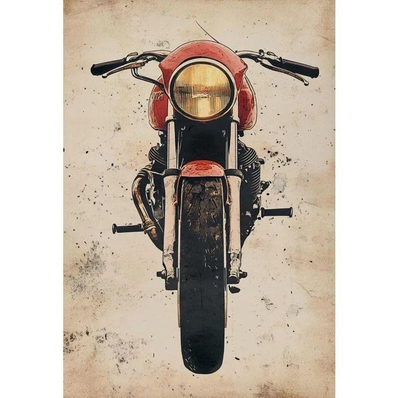 Minimalist Retro Motorcycle Metal Tin Sign Garage Home Biker Gift