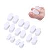 8pairs Box Silicone Toe Separator Pain Relief Hallux Valgus Corrector Overlapping Toes Separator (S+L)