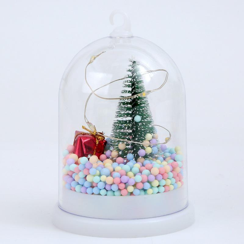 Christmas decorations, Christmas tree, night lights, luminous small hanging lights, snow ornaments, Christmas gifts