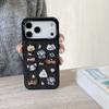 Fashion Denim Embroidery Cute Puppy Small Animal Shockproof Protective Phone Cover Case for iPhone 17 16 15 14 Pro Max