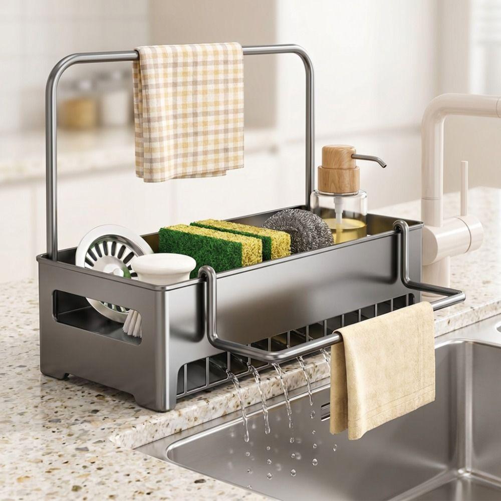 Detachable Drain Rack Multi Functional Tray for Kitchen Tidy Sink Storage Rack  Kitchen
