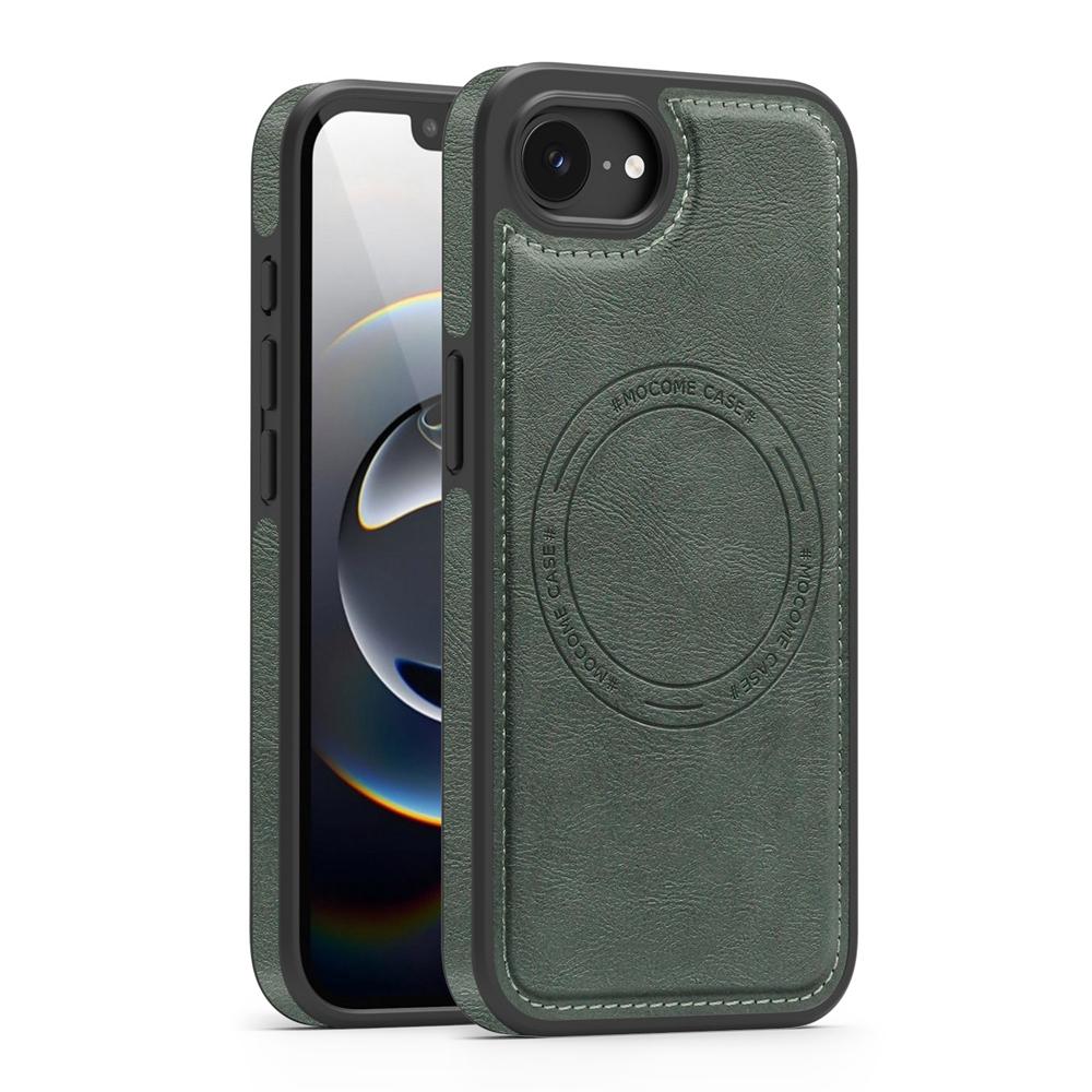 KEYSION Luxuriöse Retro PU-Lederhülle mit MagSafe für iPhone 17e 16e Magnetische stoßfeste Handy-Rückseite für iPhone 16e 17e 2026