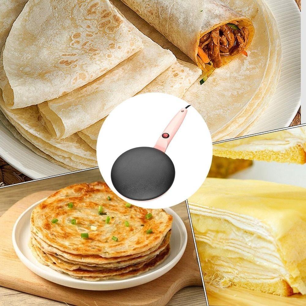 Ergonomic Grip Crepe Maker Nonstick Electric Pancake Pan Electric Crepe Maker Breakfast Cooking