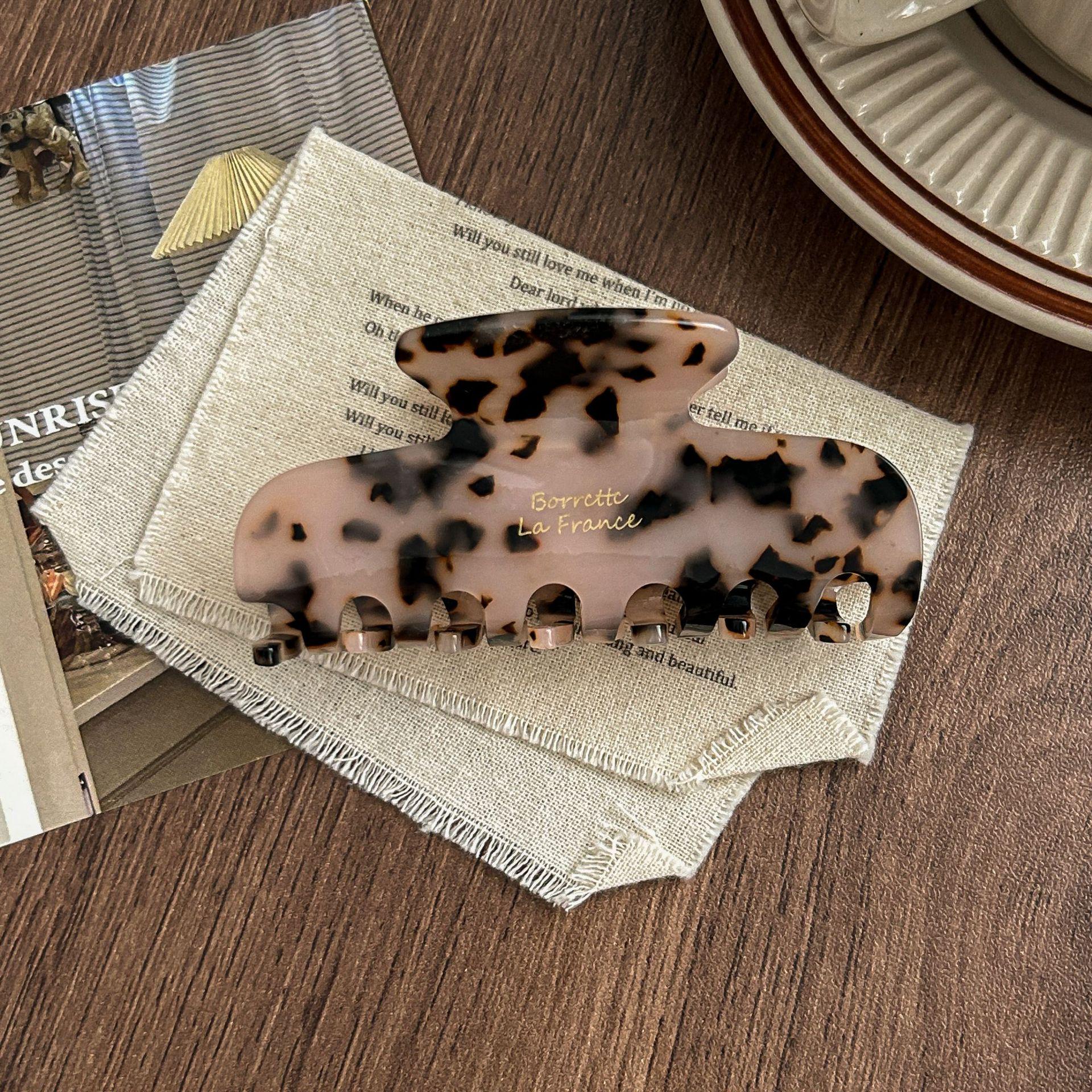 Корейско-французская ретро элегантная ацетатная заколка-краб для женщин