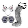 4x Ears And Tail Set Anime Cosplay Gloves for Dance Women Carnival