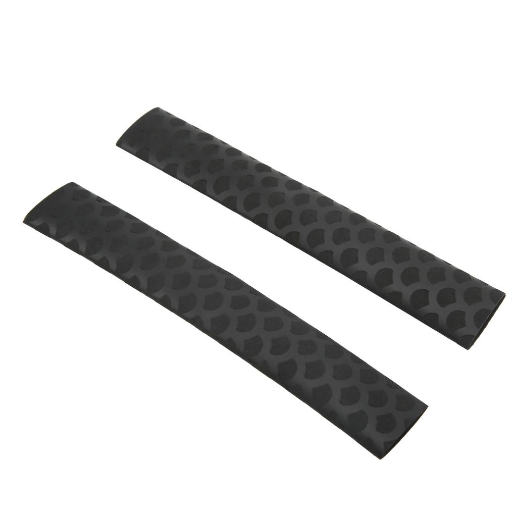 2 Stück Drumstick Griffe Matt Rutschfest Waschbar Fischschuppenmuster Drumstick Wrap Schwarz