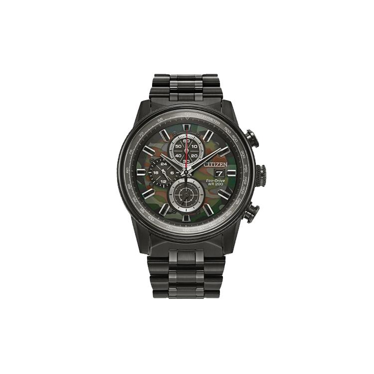 

CITIZEN Night Owl Collection 200m Waterproof Light Powered Quartz Movement Stainless Steel Strap CA0805-53X Black Dial