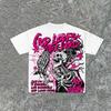 Hot Selling God Loves The World Graphic Print Casual Short Sleeve Streetwear Fashion Loose Oversized Cotton T-Shirt Men Women Summer New Tee