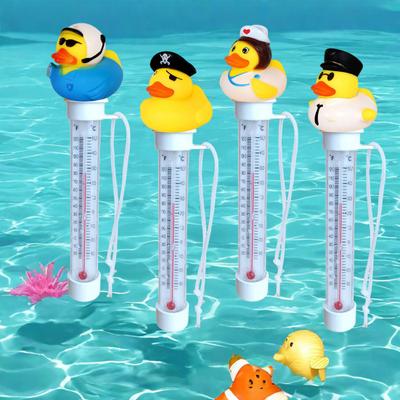 Schwimmendes Poolthermometer Leicht ablesbar Entendesign Wasserthermometer für Außen- und Innenpools Spas Whirlpools Aquarien