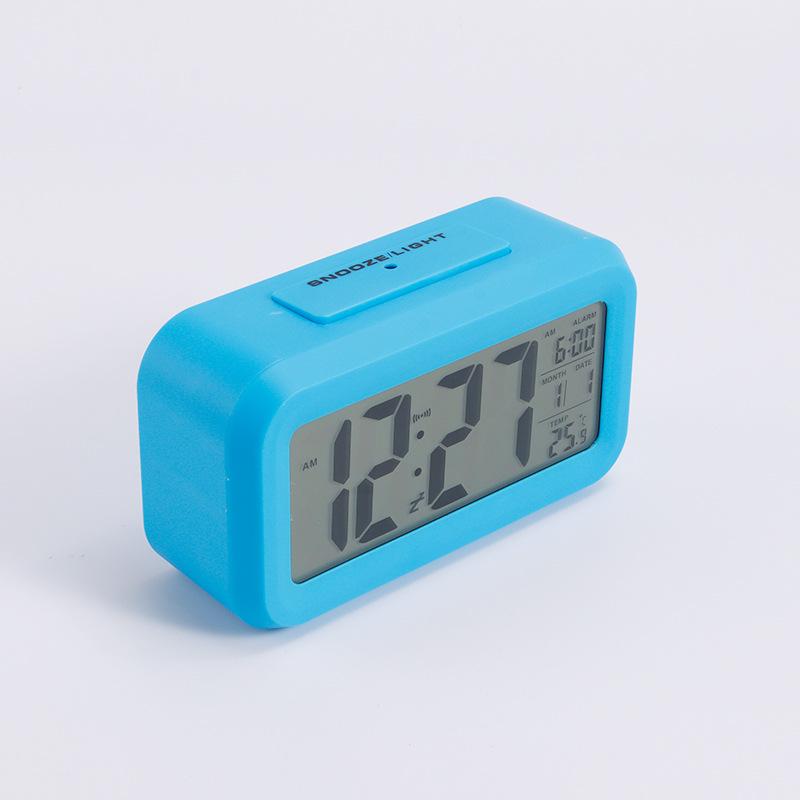 Photosensitive Luminous Student Desktop Alarm Clock with Voice Feature