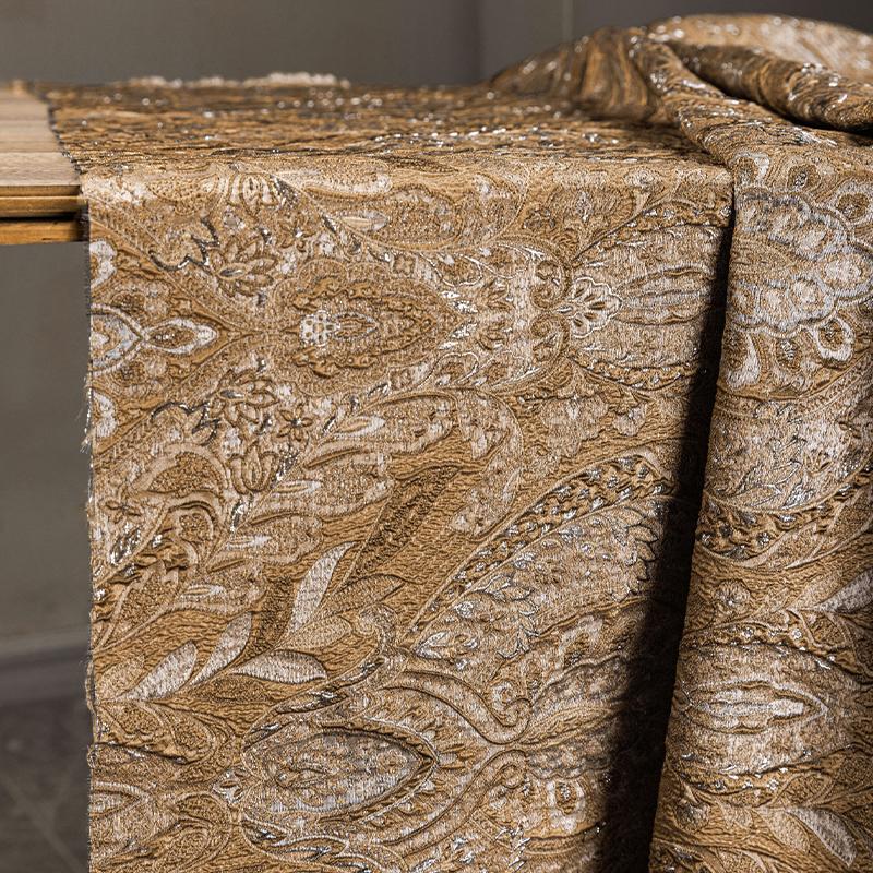 100cm Embossed Jacquard Fabric Resplendent Palace Style European Bright 3D Texture Cloth for Jacket Skirt DIY Sewing