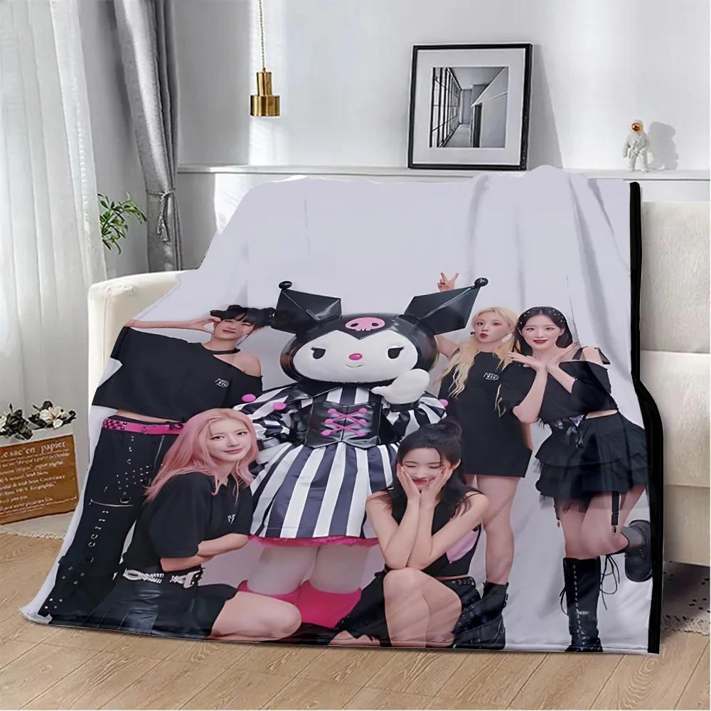 Kpop G I-Dle Printed Blanket Picnic Blankets Warm Blanket Soft And Comfortable Blanket Home Travel Birthday Gift