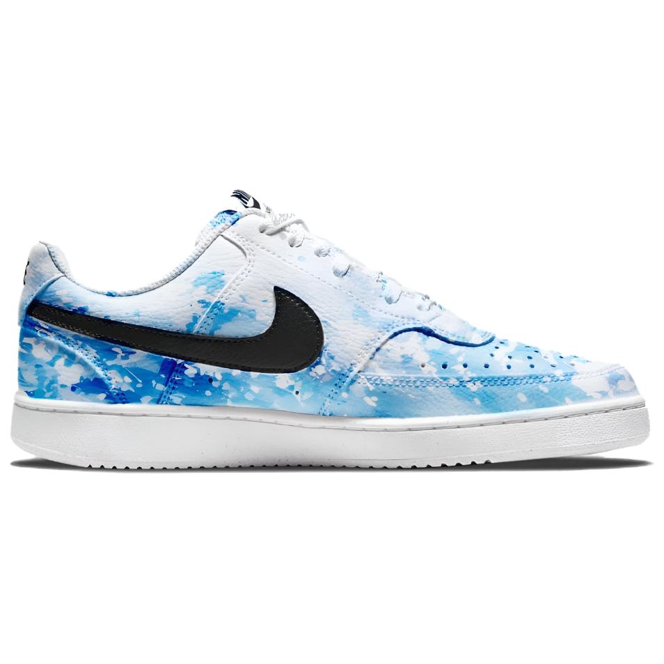 Nike Court Vision 1 University Blue Leather Low top Skateboard Shoes Unisex Blue White DH2987-101(team488-  )