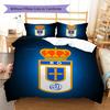 Real Oviedo Pattern Bedding,Quilt Set Quilt Cover Pillowcase Home Birthday Gift (1 * duvet cover + 2 * pillowcase, without core)