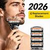 5 Layer Stainless Steel Razor Blade Refills Universal Fit Sharp Smooth Shave Replacements for Men Home Shaving Use