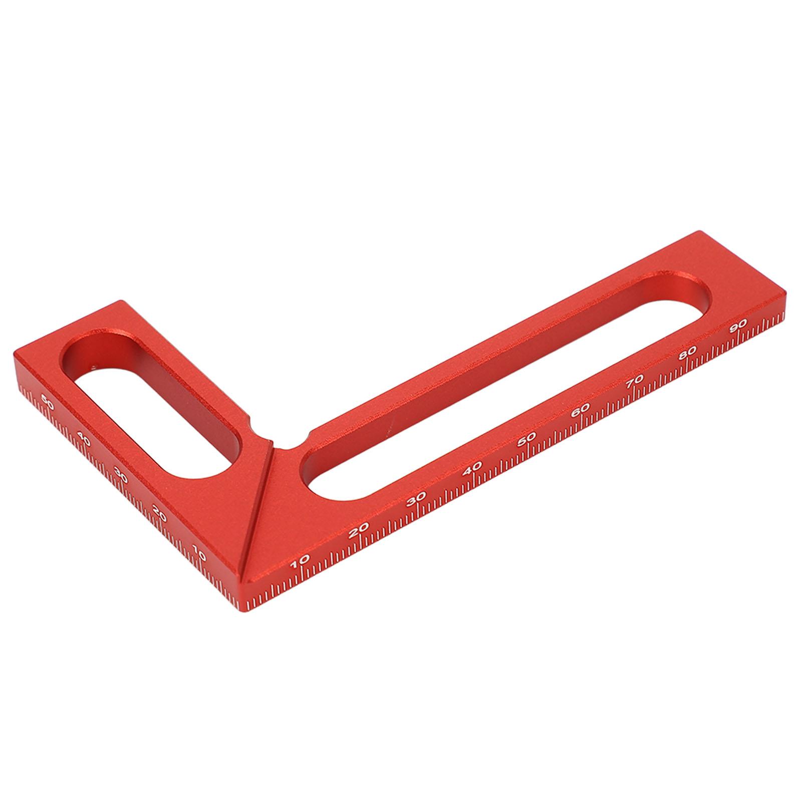 

Carpenter L Shape Aluminum Alloy Height Measuring Scribing 90 degrees Woodworking Right Angle Ruler