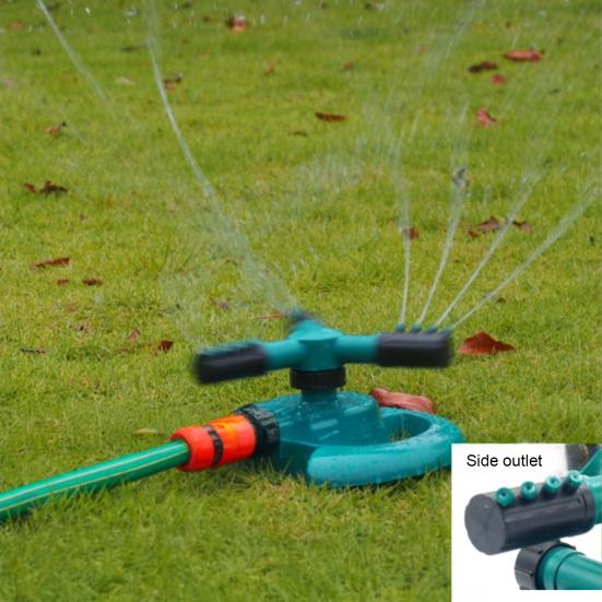 3-Arm Irrigation Sprinkler for Large Area Coverage 360-Degree Rotating Lawn Sprinkler for Garden Yard Watering And Kids Pets Outdoor Play