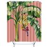 Exotic Tropical Banana Plant Shower Curtain - Vibrant Leaf Design For Home Decor - Waterproof Bathroom Accessory Elevate Space