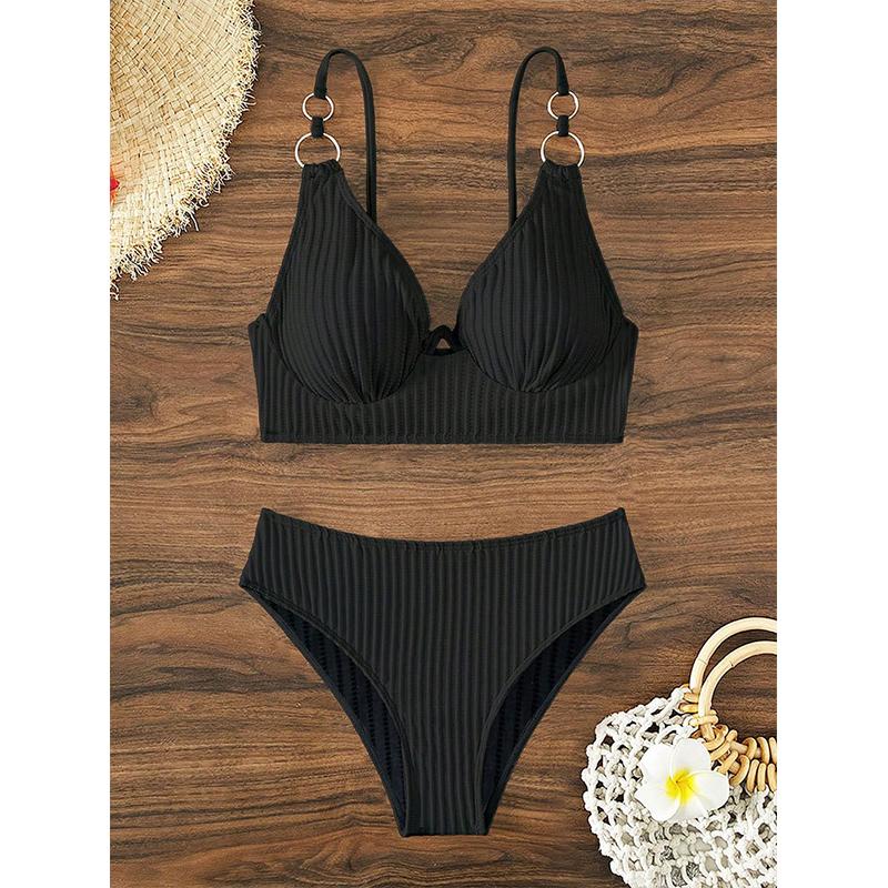 Swimsuit Bikini Two Piece Swimsuits Women Push Up Summer Bathing Suit Beachwear High Waist Swimwear