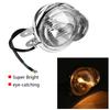 Motorcycle Universal DC 12V Retro Headlight Fog Lights Lamp Moto Working Spot Light Head Lamp Silver Chrome Motorcycle Headlamp