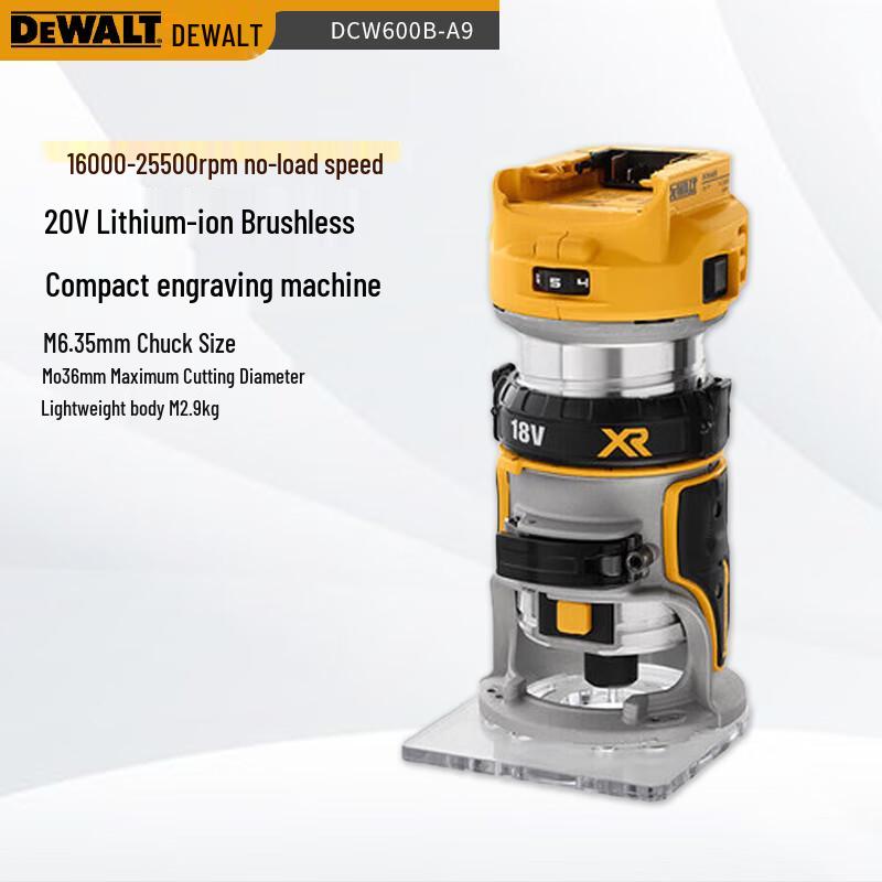 

DeWalt 20V MAX XR Brushless Compact Router CN plug (adapter included)