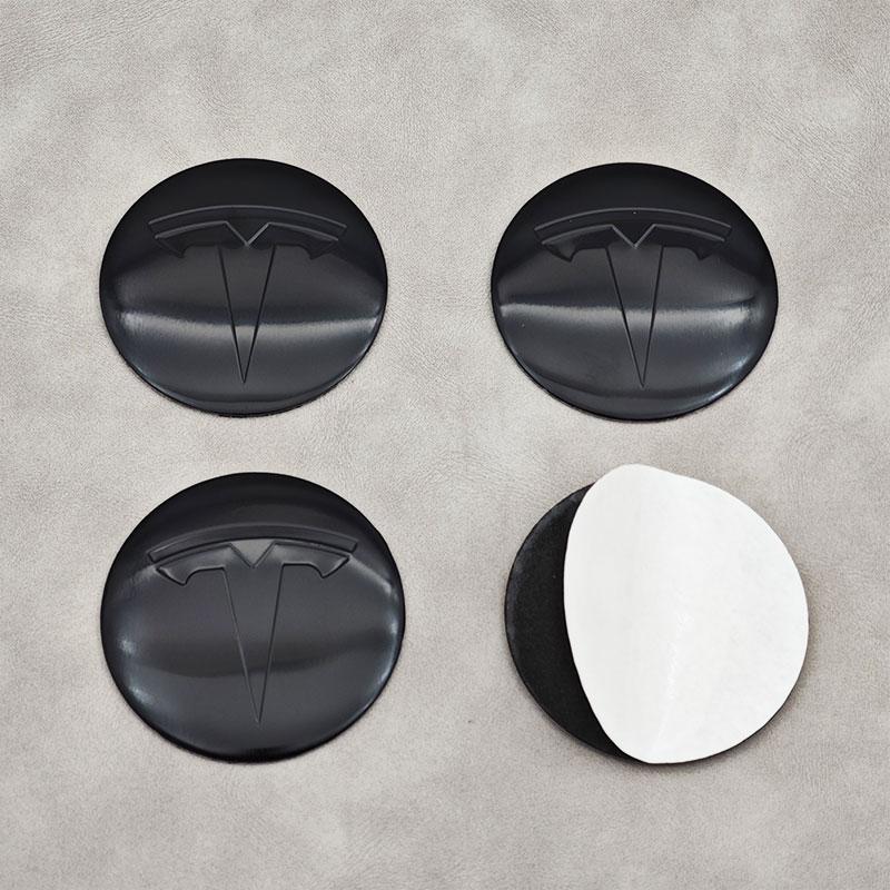 4 buc 56mm Capac Central Jantă Auto Logo Autocolant de Înaltă Calitate pentru Model 3 Y S X Autocolante Auto Personalizate Accesorii Auto