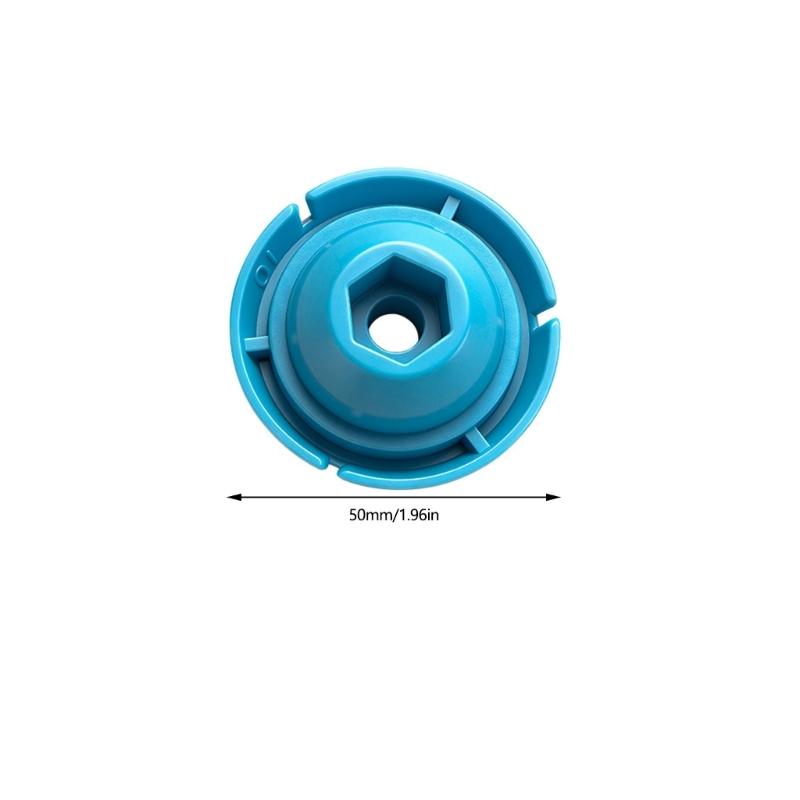 Pack of 4 Lightweight ABS Pusher Disc for Adhesive Guns Feature 50mm Diameter Push Head for Increased Thrust Easy Installation No Tool