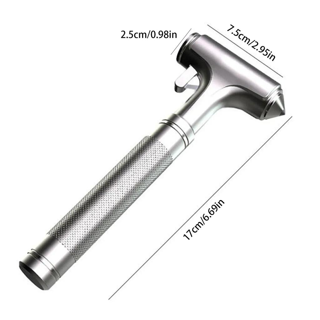 Car Safety Hammer Automotive Aluminum Alloy Window Glass Breaker with Seatbelt Cutter for Vehicle Car Emergency Escape Tool