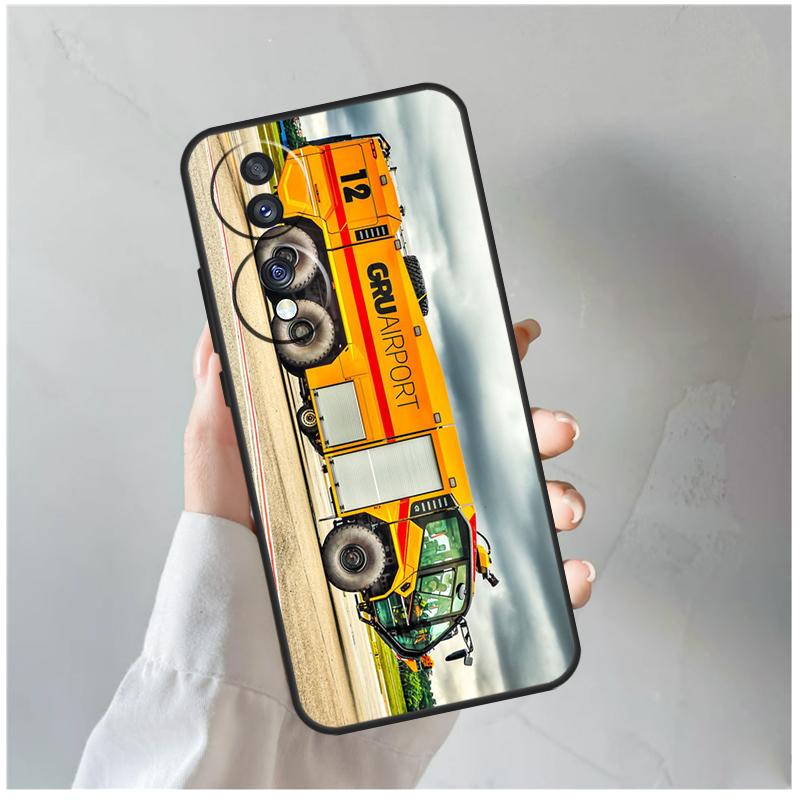 Fire Truck For Honor Magic 8 7 6 5 Pro Case For Honor 400 200 Lite 90 70 50 X8c X8b X9a X9b X9c X9d Win