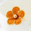 Gold Plated Colorful Enamel Flower Ring Elegant Dainty Floral Pattern Skin-friendly for Women Daily Date Wear Accessory